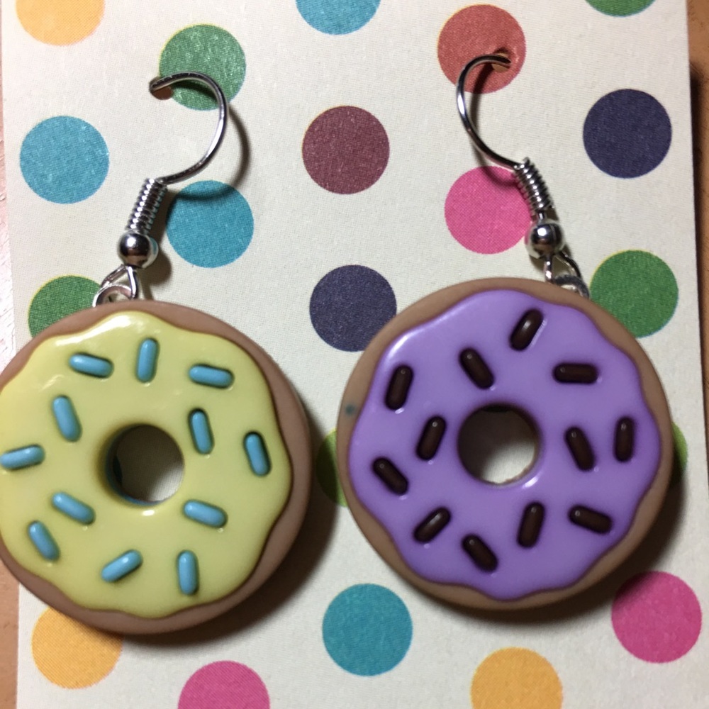 Cute donut earrings